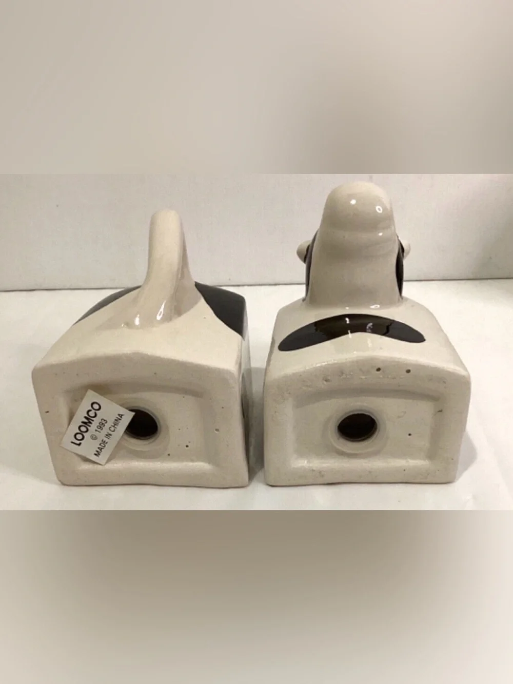 Black & White Ceramic Cow Salt and Pepper Set